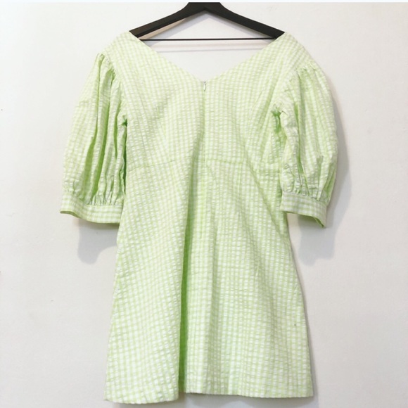 Urban Outfitters Lena Gingham Puff Sleeve Dress - Picture 6 of 12